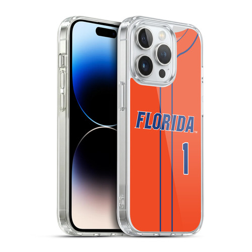 University Of Florida UF University of Florida Jersey Baseball Orange Soft Gel Case for Apple iPhone 14 Pro & MagSafe