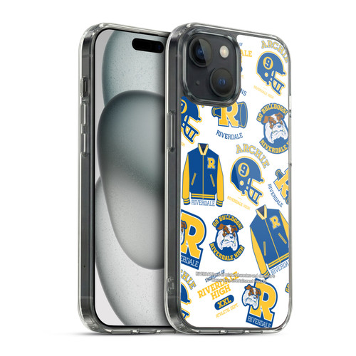 Riverdale Graphics 2 Bulldogs & Vixens Pattern Soft Gel Case for Apple iPhone 15 & MagSafe