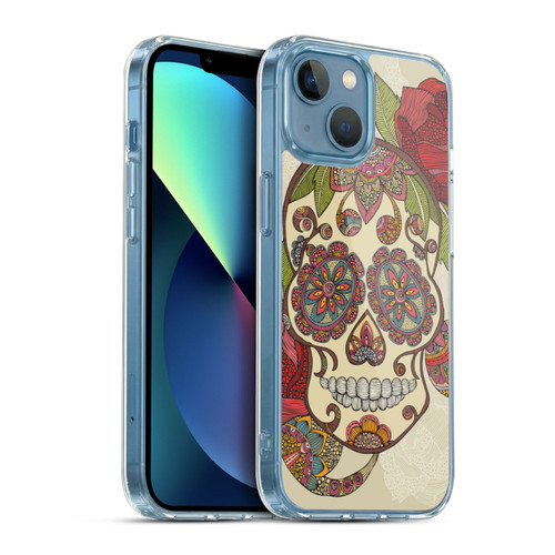 Valentina Bloom Sugar Skull Soft Gel Case for Apple iPhone 13 Mini & MagSafe