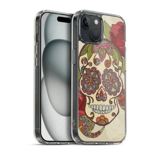 Valentina Bloom Sugar Skull Soft Gel Case for Apple iPhone 15 Plus & MagSafe