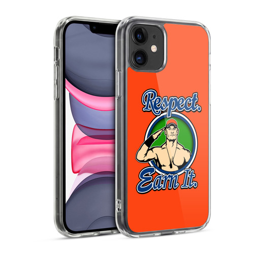WWE 2017/18 Superstars 4 John Cena Respect Earn It Soft Gel Case for Apple iPhone 11