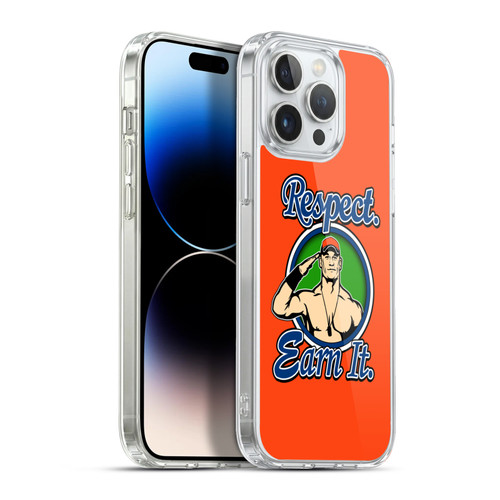 WWE 2017/18 Superstars 4 John Cena Respect Earn It Soft Gel Case for Apple iPhone 13 Pro Max & MagSafe