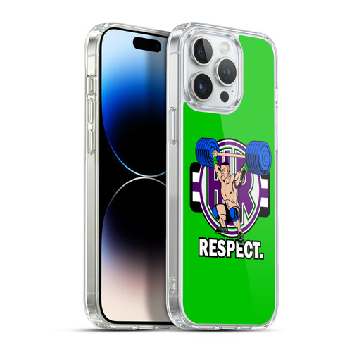 WWE 2017/18 Superstars 4 John Cenation Respect Soft Gel Case for Apple iPhone 13 Pro Max & MagSafe