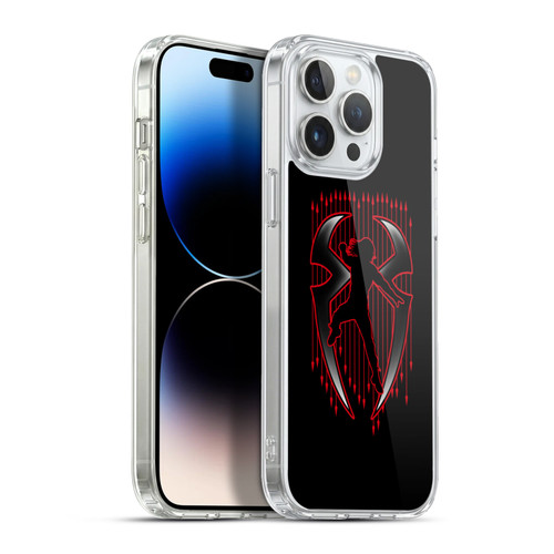 WWE 2017/18 Superstars 4 Roman Reigns Red Logo Soft Gel Case for Apple iPhone 13 Pro Max & MagSafe