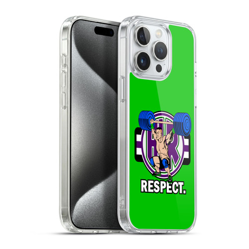 WWE 2017/18 Superstars 4 John Cenation Respect Soft Gel Case for Apple iPhone 15 Pro Max & MagSafe