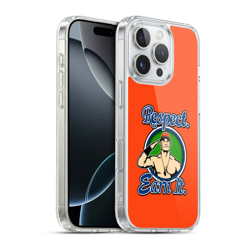 WWE 2017/18 Superstars 4 John Cena Respect Earn It Soft Gel Case for Apple iPhone 16 Pro & MagSafe