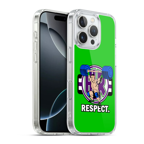 WWE 2017/18 Superstars 4 John Cenation Respect Soft Gel Case for Apple iPhone 16 Pro & MagSafe