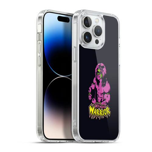 WWE Ultimate Warrior Half Body Illustrated Soft Gel Case for Apple iPhone 13 Pro Max & MagSafe