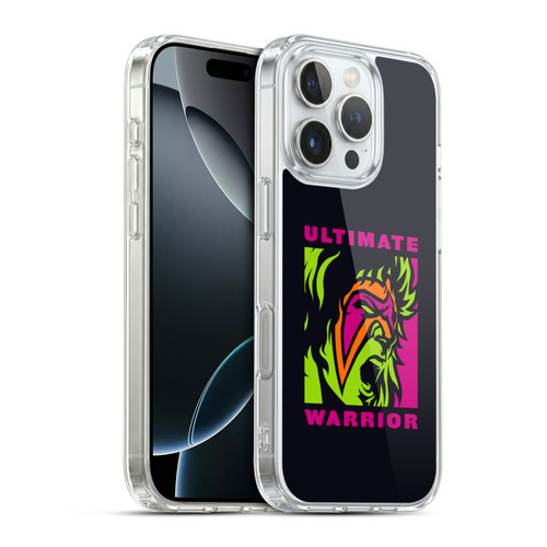 WWE Ultimate Warrior Illustrated Soft Gel Case for Apple iPhone 16 Pro & MagSafe