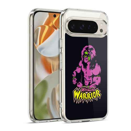 WWE Ultimate Warrior Half Body Illustrated Soft Gel Case for Google Pixel 9 / Pixel 9 Pro