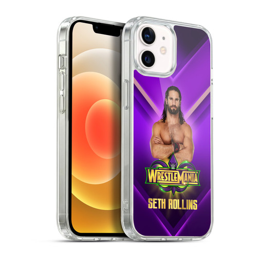 WWE Wrestlemania 34 Superstars Seth Rollins Soft Gel Case for Apple iPhone 12 / iPhone 12 Pro & MagSafe