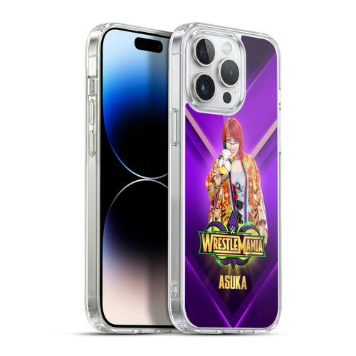WWE Wrestlemania 34 Superstars Asuka Soft Gel Case for Apple iPhone 13 Pro Max & MagSafe