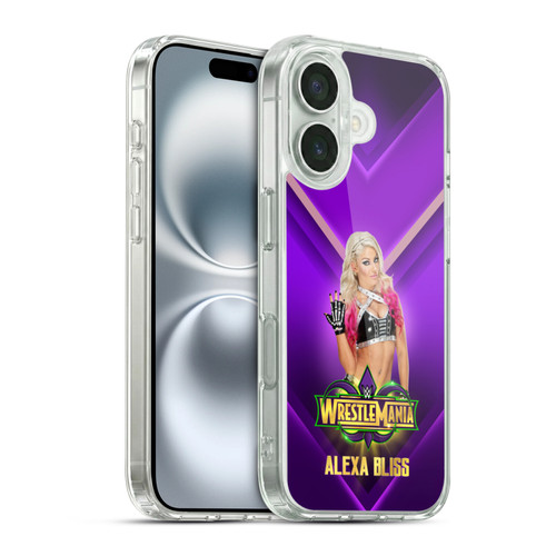 WWE Wrestlemania 34 Superstars Alexa Bliss Soft Gel Case for Apple iPhone 16 & MagSafe