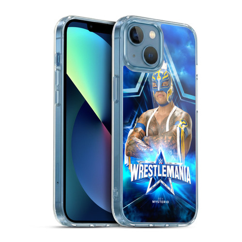 WWE Wrestlemania 38 Superstars Rey Mysterio Soft Gel Case for Apple iPhone 13 Mini & MagSafe