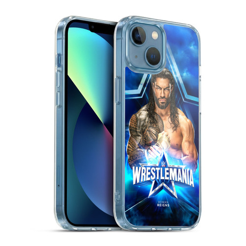 WWE Wrestlemania 38 Superstars Roman Reigns Soft Gel Case for Apple iPhone 13 Mini & MagSafe