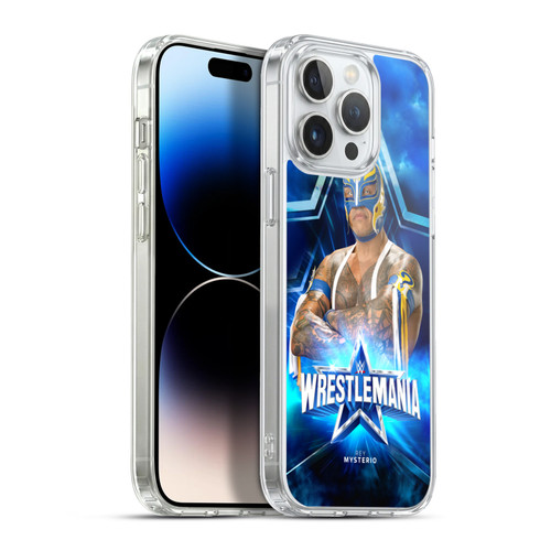 WWE Wrestlemania 38 Superstars Rey Mysterio Soft Gel Case for Apple iPhone 13 Pro Max & MagSafe