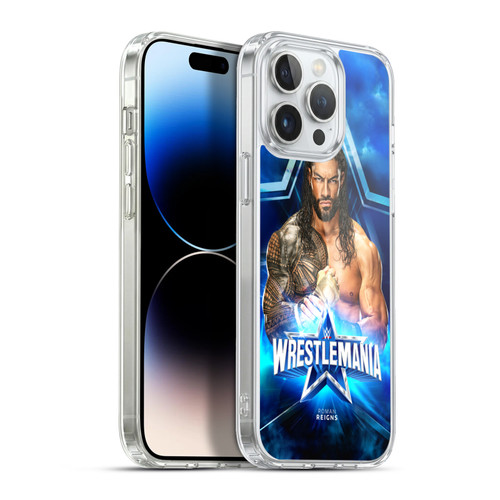 WWE Wrestlemania 38 Superstars Roman Reigns Soft Gel Case for Apple iPhone 13 Pro Max & MagSafe