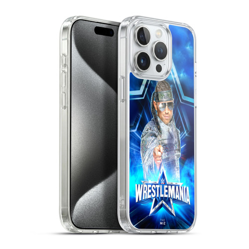 WWE Wrestlemania 38 Superstars The Miz Soft Gel Case for Apple iPhone 15 Pro Max & MagSafe