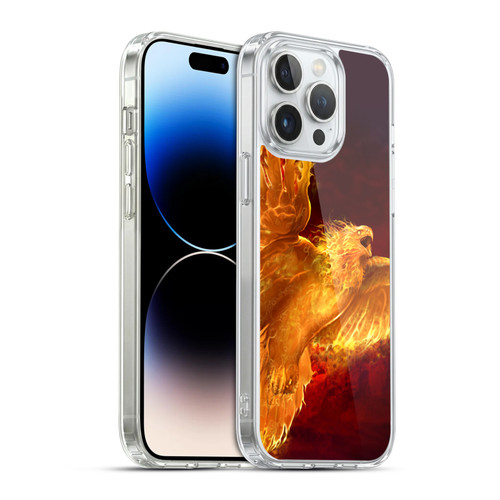 Tom Wood Fire Creatures Phoenix Soft Gel Case for Apple iPhone 14 Pro Max & MagSafe