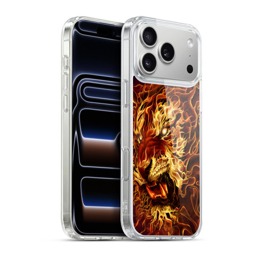 Tom Wood Fire Creatures Tiger Soft Gel Case for Apple iPhone 17 Pro Max