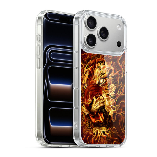 Tom Wood Fire Creatures Tiger Soft Gel Case for Apple iPhone 17 Pro