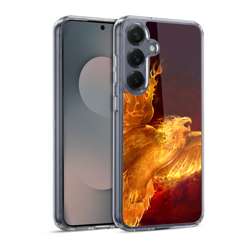 Tom Wood Fire Creatures Phoenix Soft Gel Case for Samsung Galaxy S25 & MagSafe