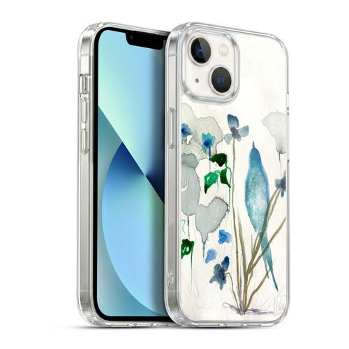 Wyanne Birds Bluebird Raindrops Soft Gel Case for Apple iPhone 13