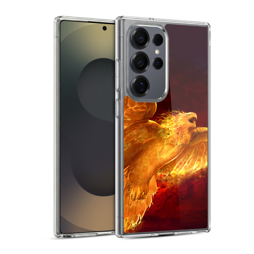 Tom Wood Fire Creatures Phoenix Soft Gel Case for Samsung Galaxy S25 Ultra & MagSafe