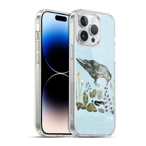Wyanne Birds Fallen Blueberries Soft Gel Case for Apple iPhone 14 Pro Max & MagSafe