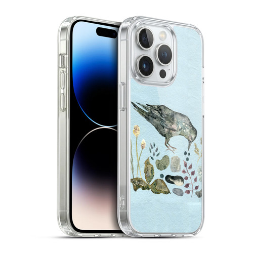 Wyanne Birds Fallen Blueberries Soft Gel Case for Apple iPhone 14 Pro & MagSafe