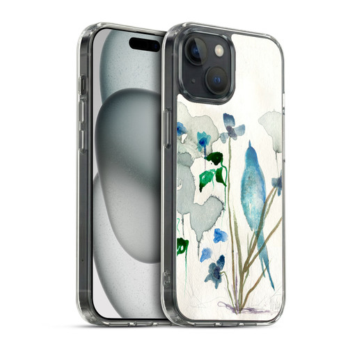 Wyanne Birds Bluebird Raindrops Soft Gel Case for Apple iPhone 15 & MagSafe