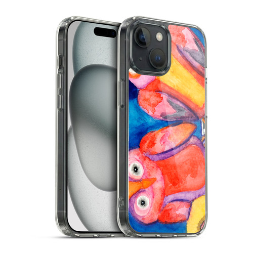 Wyanne Birds Pair of Owls Soft Gel Case for Apple iPhone 15 & MagSafe
