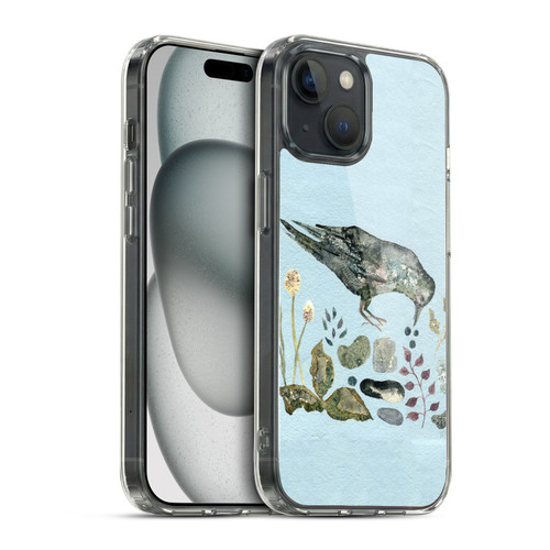 Wyanne Birds Fallen Blueberries Soft Gel Case for Apple iPhone 15 & MagSafe