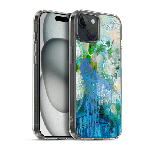 Wyanne Birds Bluebird Reflections Soft Gel Case for Apple iPhone 15 Plus & MagSafe