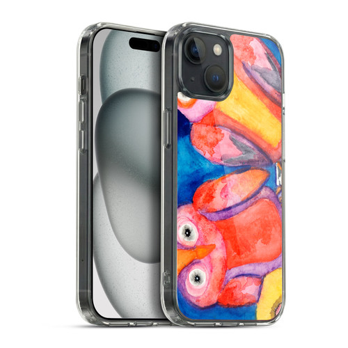 Wyanne Birds Pair of Owls Soft Gel Case for Apple iPhone 15 Plus & MagSafe