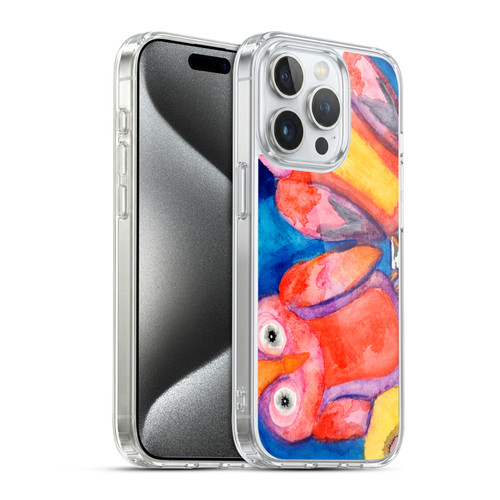 Wyanne Birds Pair of Owls Soft Gel Case for Apple iPhone 15 Pro & MagSafe