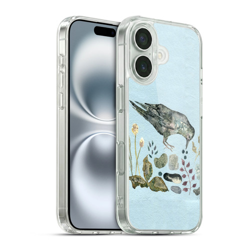 Wyanne Birds Fallen Blueberries Soft Gel Case for Apple iPhone 16 & MagSafe