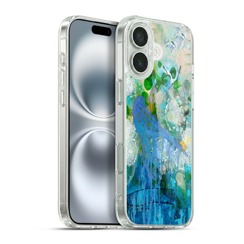 Wyanne Birds Bluebird Reflections Soft Gel Case for Apple iPhone 16 Plus & MagSafe