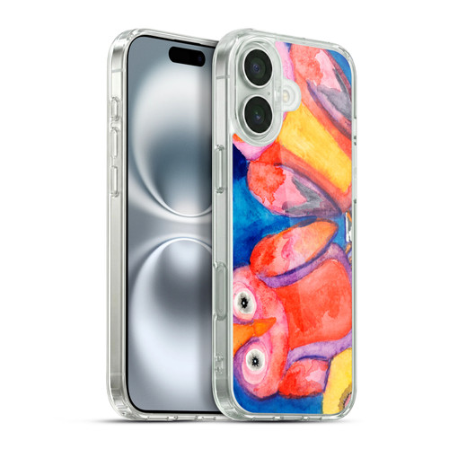 Wyanne Birds Pair of Owls Soft Gel Case for Apple iPhone 16 Plus & MagSafe