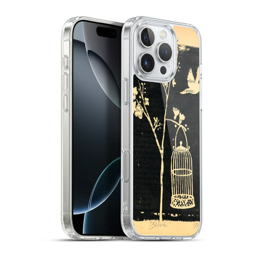 Wyanne Birds Believe Gocco Print Soft Gel Case for Apple iPhone 16 Pro Max & MagSafe