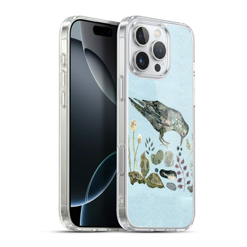 Wyanne Birds Fallen Blueberries Soft Gel Case for Apple iPhone 16 Pro Max & MagSafe