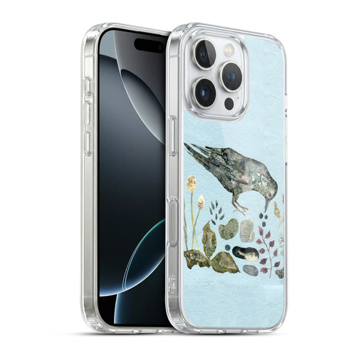 Wyanne Birds Fallen Blueberries Soft Gel Case for Apple iPhone 16 Pro & MagSafe
