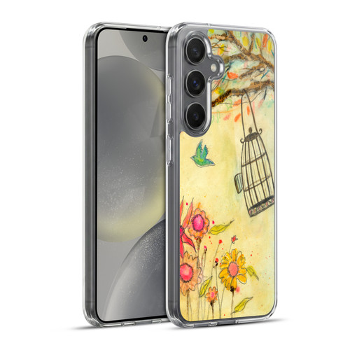 Wyanne Birds Free To Be Soft Gel Case for Samsung Galaxy S24+ 5G & MagSafe