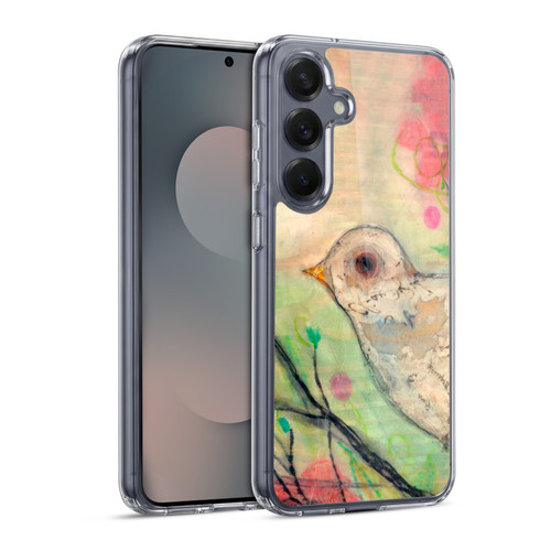 Wyanne Birds Bird on Branch Soft Gel Case for Samsung Galaxy S25 & MagSafe
