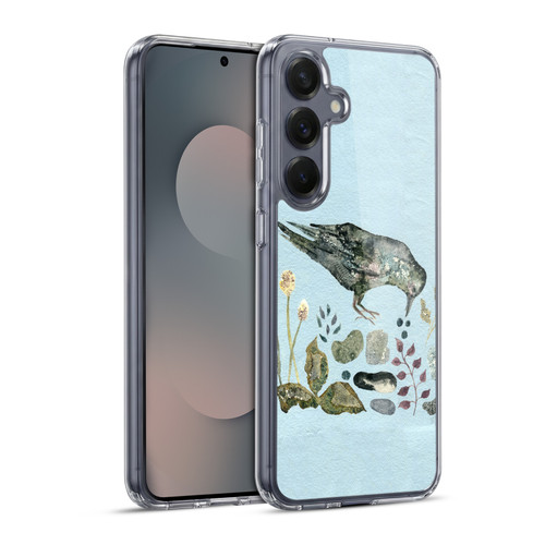 Wyanne Birds Fallen Blueberries Soft Gel Case for Samsung Galaxy S25+ & MagSafe