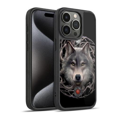 Anne Stokes Wolves 2 Night Forest Gel Armour Case For Apple iPhone 15 Pro