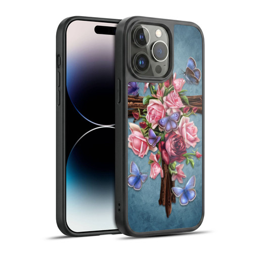 Brigid Ashwood Crosses Flower Gel Armour Case For Apple iPhone 14 Pro Max