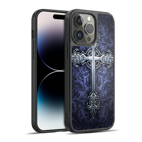Brigid Ashwood Crosses Gothic Gel Armour Case For Apple iPhone 14 Pro Max