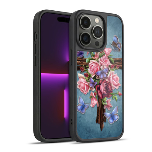 Brigid Ashwood Crosses Flower Gel Armour Case For Apple iPhone 14 Pro