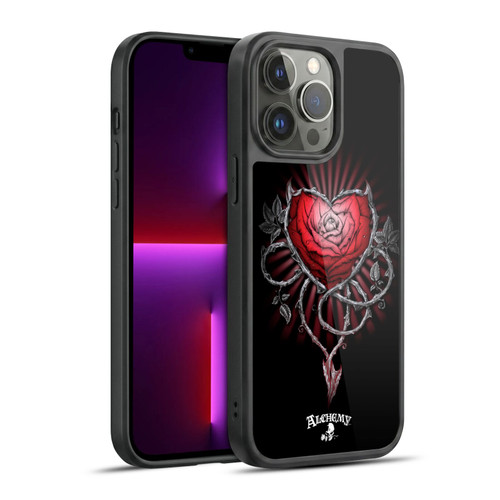 Alchemy Gothic Graphic Art Devils Rose Gel Armour Case For Apple iPhone 13 Pro Max